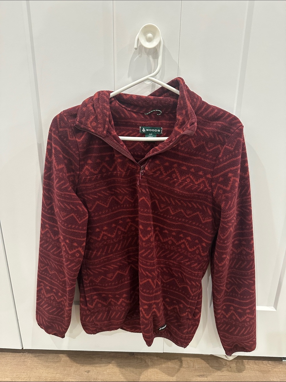 Demi-zipper veste Woods